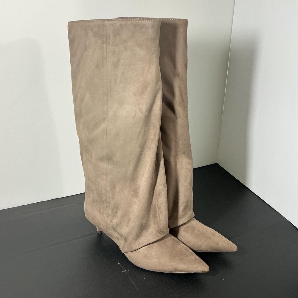 Women's Bianca Tall Boots by A New Day Dark Taupe Size 12 New With Tags